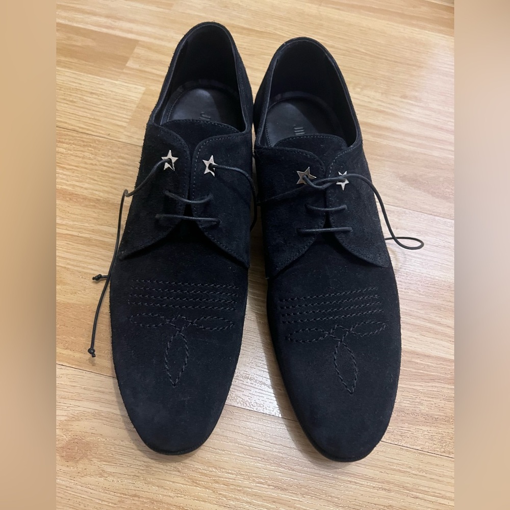 Jimmy Choo Jackson Black Suede
Derby Shoes Size 40